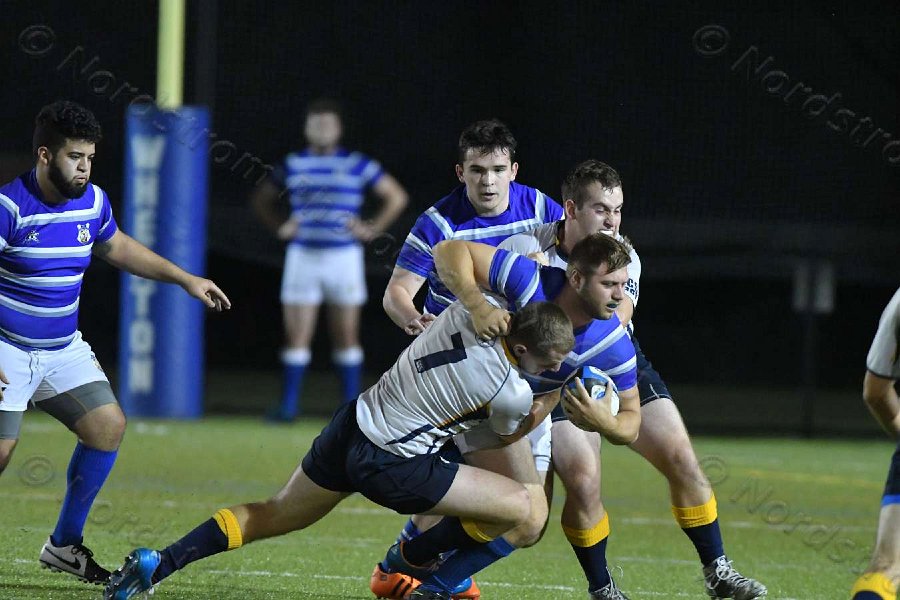 Wheaton Men\'s Rugby vs Mass Maritime.  Photo by Keith Nordstrom